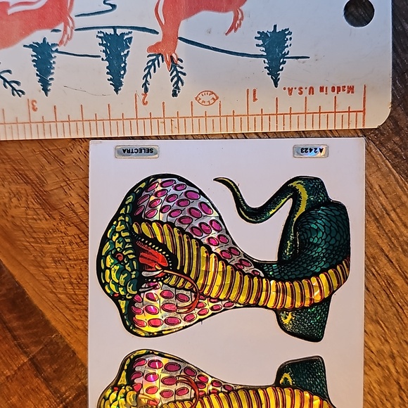 Vintage vending machine stickers Prism Cobra Snakes - Picture 3 of 7